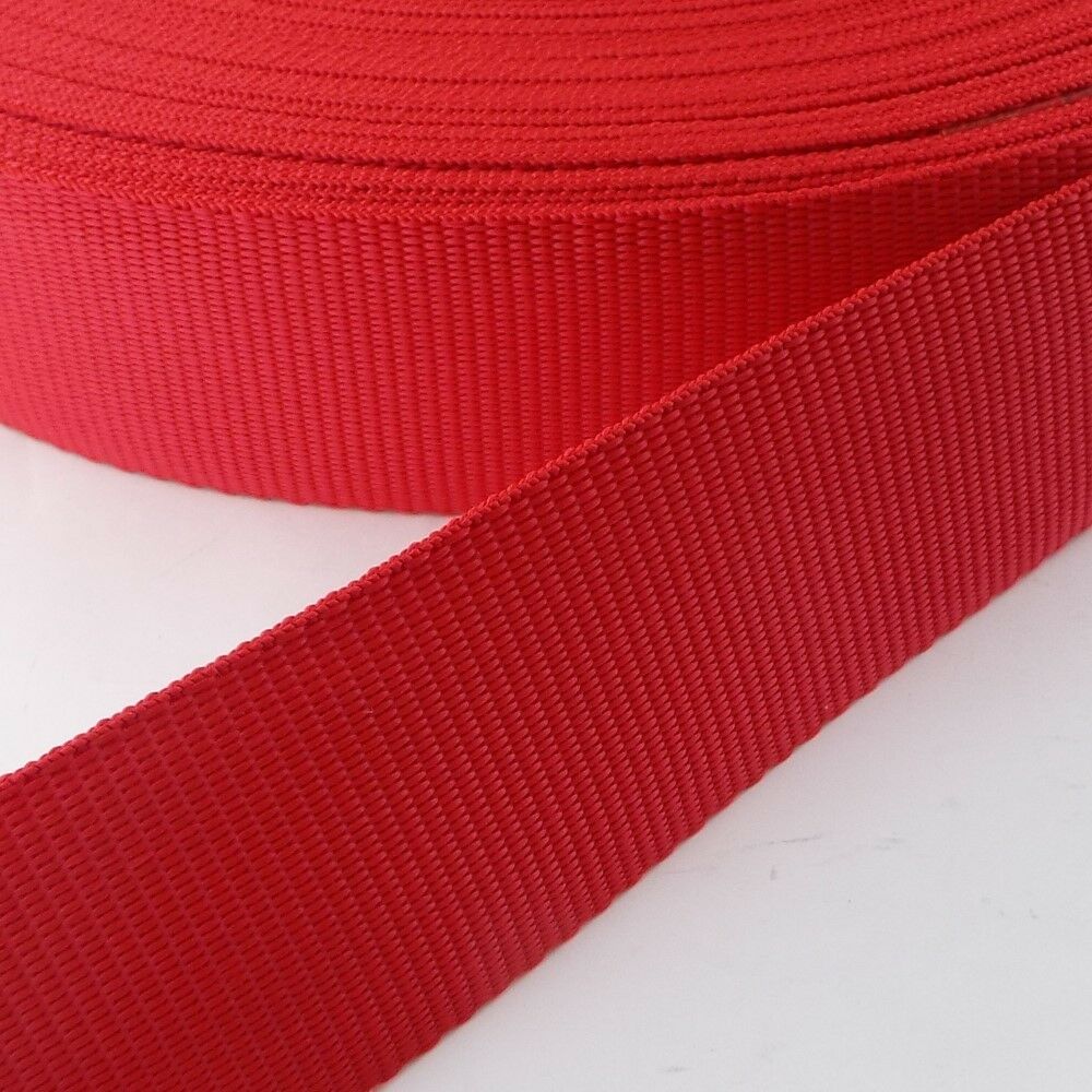 20mm White Polypropylene Plain Weave Webbing - 50m Roll