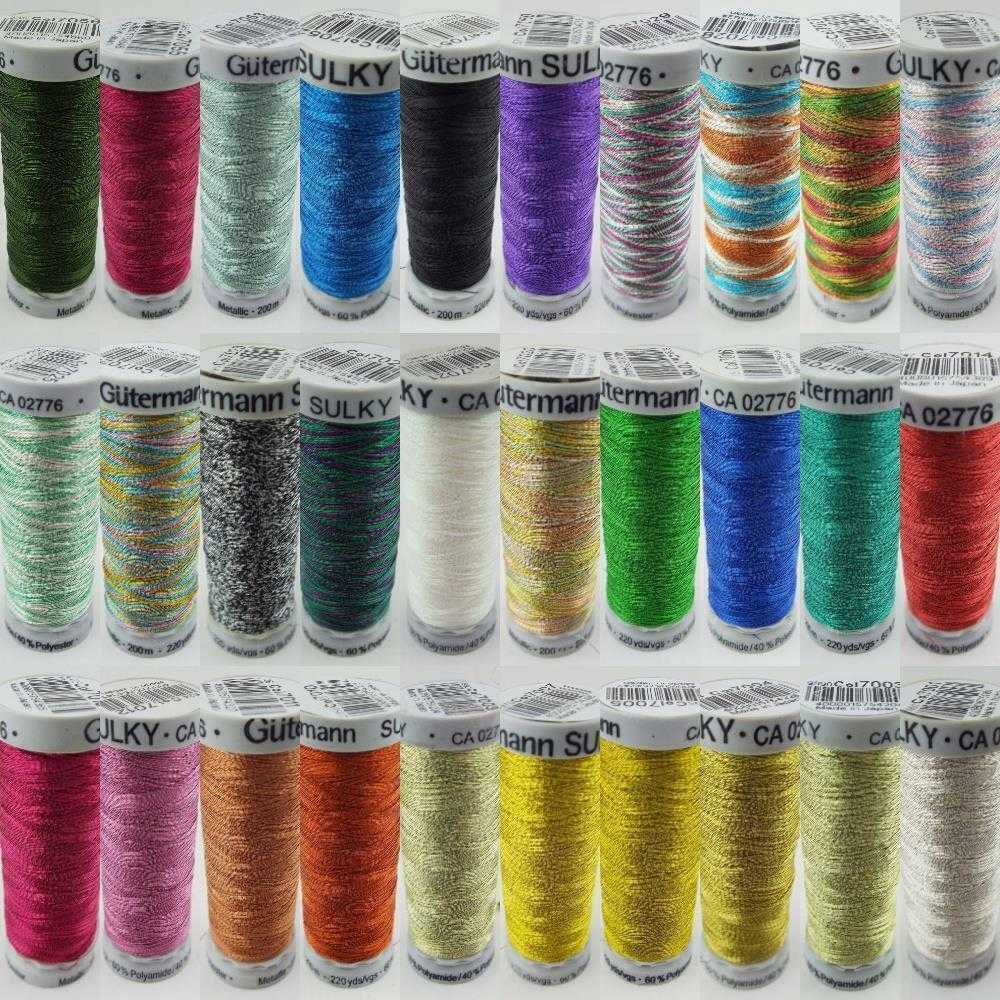 Gutermann Sulky Metallic Thread M Machine Hand Embroidery Sewing Buy