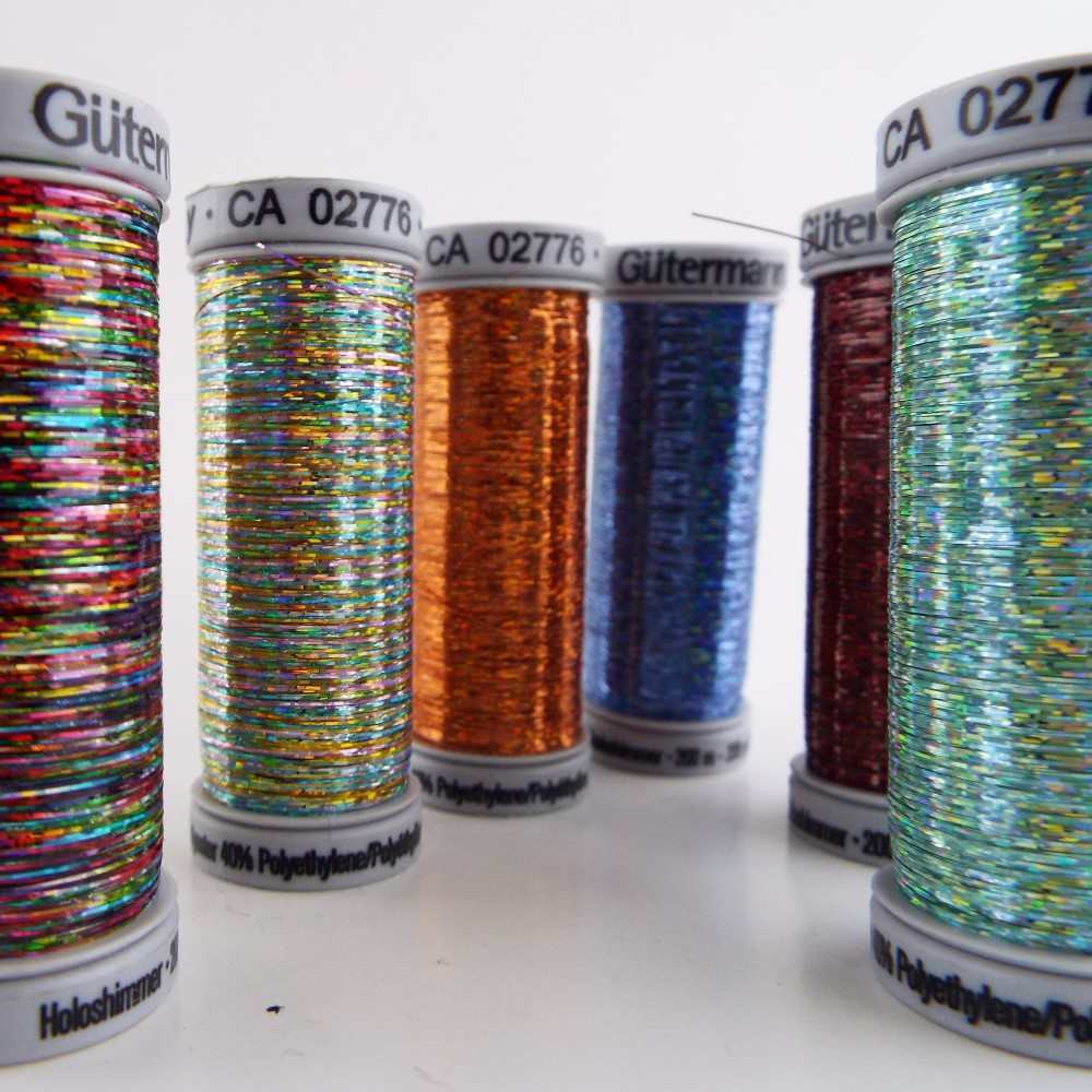 Gutermann Holographic Glitter Hand or Machine Embroidery Sewing Thread