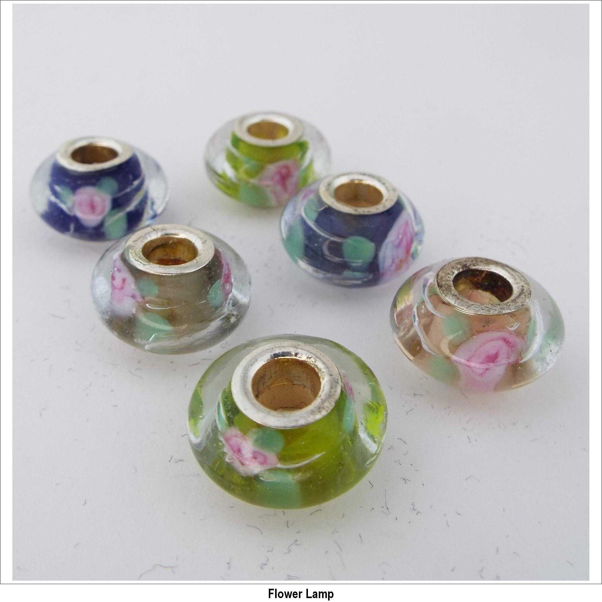 4 STYLE Handmade Lampwork European Beads Mixed Colour 18mm Approx BUY 5 ...