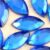 royal blue 30 4x8mm oval stones