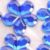 royal blue 12 10mm flower stones