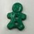 Gingerbread Man Green 17 by 25