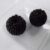 01 Black Seed Beaded Wood Ball