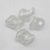 03 4x 22mm White Silver