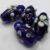 09 20mm by 11mm Dark Royal Blue Flowers