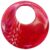 10 50mm Round Red White