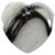 19 36mm Heart White Black