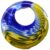 35 38mm Round Navy Yellow