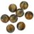 10 8x 16mm Brown Gold Disc