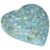 48 50x55mm Aqua Sky Blue Heart