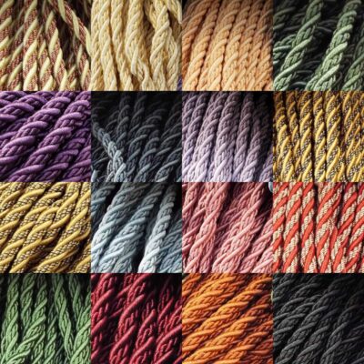 collage 8mm Cord Upholstery Barley Twist Costume Rope 17 Colours BUY 1 2 Or 4m 245D