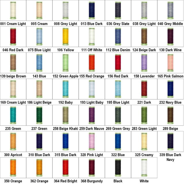 Gutermann Top Stitch Thread Thick 30m Colours 1 to 368 Buy 1 or 2 reels 548D