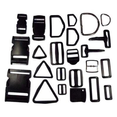 Plastic Metal Webbing Strap Buckle D Ring Clip Slider 20 25 38 50mm 359D