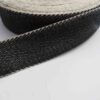 Black and White Webbing Upholstery 50mm 2 inch Jute Cotton 994