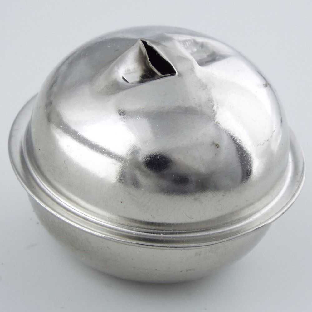 LARGE Silver Jingle Bells 40mm By 32mm Christmas Morris Dancing BUY 4 8