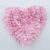 60 by 55 Pink Sequin Seed Bead Heart