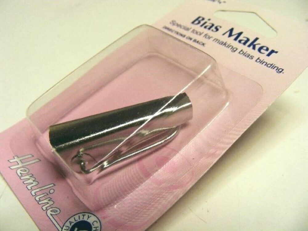 Hemline Metal Bias Binding Makers 6mm 12mm 25mm or Set of 3 Fabric