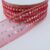 R239 Red Sequin Hologram Organza