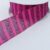 R224 Cerise Bars Organza Glitter