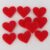 10 Red Hearts 2cm