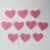 10 Pink Hearts 2cm flt02