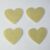 4 Natural Cream Hearts 4cm flt02