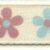 FLOWERS DUSKY BLUE PINK ON CREAM