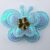 40 by 30mm Buttefly Sky Blue Gem