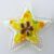 40mm Star White Yellow Gem