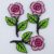 061 3 Pink Roses And Stems35 by 55