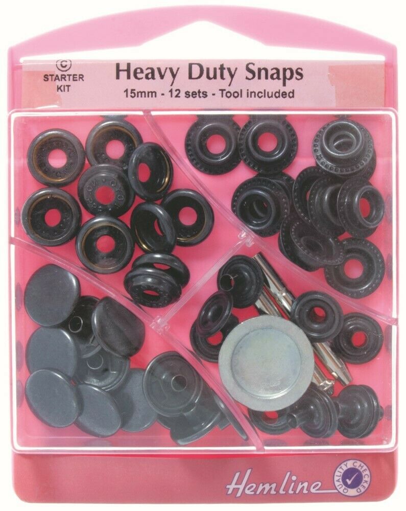 Heavy Duty Snaps Poppers Jacket Clothes Caravan Trailer Anorak Leather