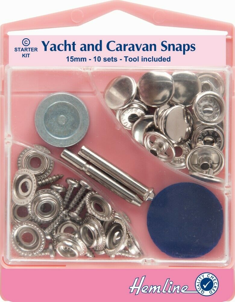 Heavy Duty Snaps Poppers Jacket Clothes Caravan Trailer Anorak Leather