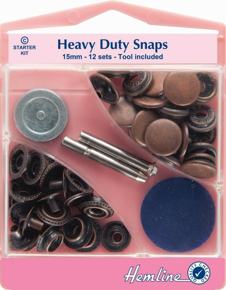 Heavy Duty Snaps Poppers Jacket Clothes Caravan Trailer Anorak Leather