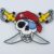 083 Pirate Skull 2 Cutlass 70 by 45