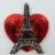 156 Heart Paris Eiffel Tower 35 by 40