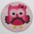 006 Pink Owl 25mm Diameter