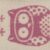 15mm Owls Pink. VR15.082