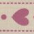 15mm Hearts Pink. VR15.901