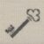 15mm Keys Black & Gold. VR15.042