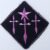 Pink Star Cross Diamond 95x95mm