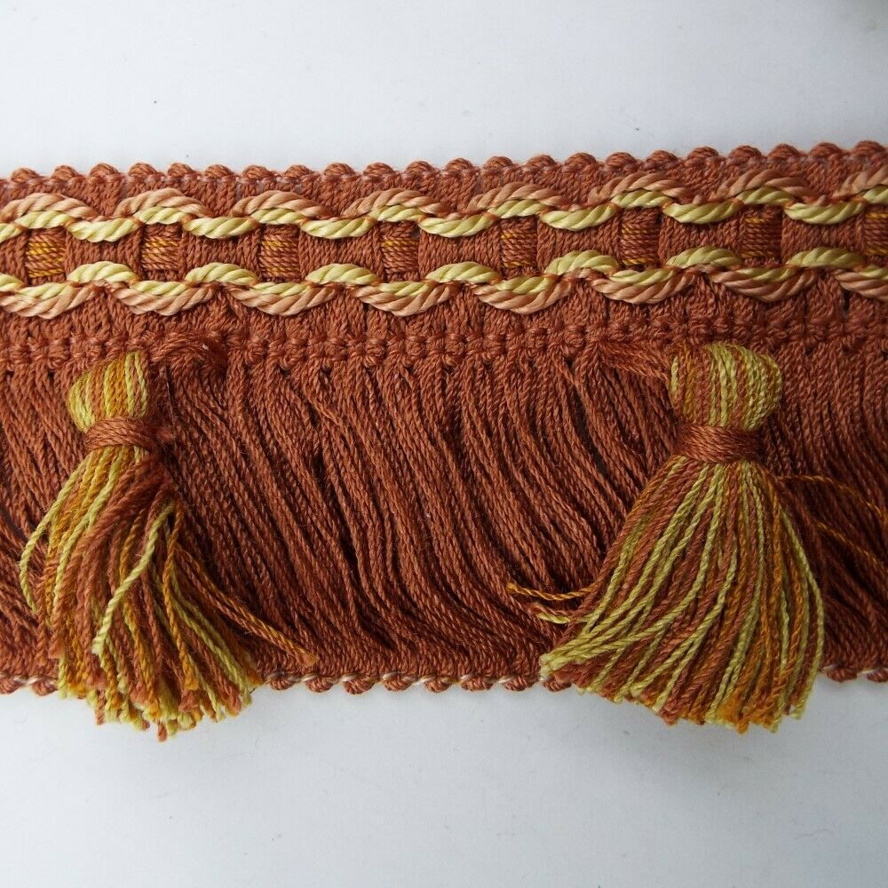 4 COLOUR 6cm Tassel Upholstery Fringe Costume Lampshade Edging BUY 1 2