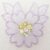 Lavender Flower Leaf Sequin 60 by 55