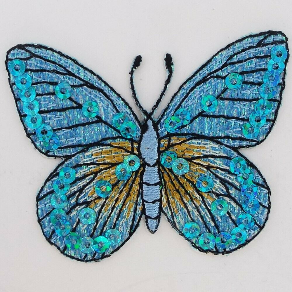 9 DESIGN Quality Iron or Sew On Butterfly Butterflies Insect Coat Patch