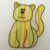 Yellow Green Stripe Cat 45 by 60