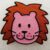 Pink Lion Mane 65 by 55