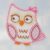 1033X 40 by 45 Pink Linen Look Owl