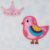 2057 40 by 45 Pink Bird Crown