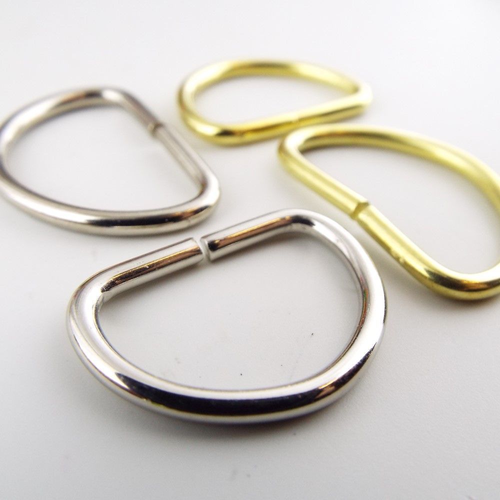 D Rings 20mm 25mm Gold Brass And Silver Chrome Nickle Webbing Strap BUY ...