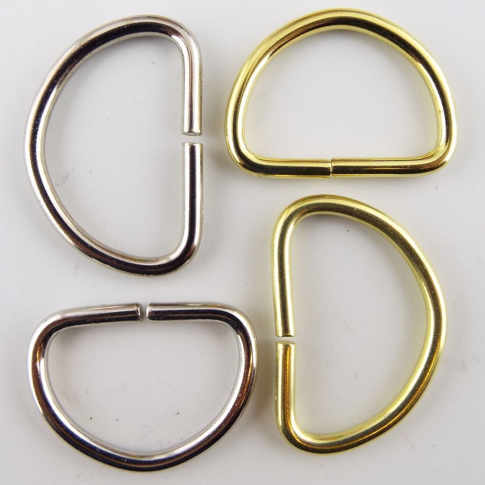 D Rings 20mm 25mm Gold Brass And Silver Chrome Nickle Webbing Strap BUY ...